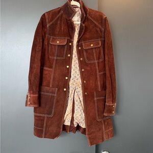 We The Free Brown Military Field Jacket Corduroy